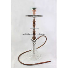 2016 Good Quality Wooden and Stainless Steel Stem Shisha Hookah